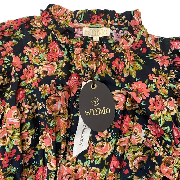 byTiMo Bohemian Floral Print Minidress in Autumnrose Size S - Picture 10 of 12
